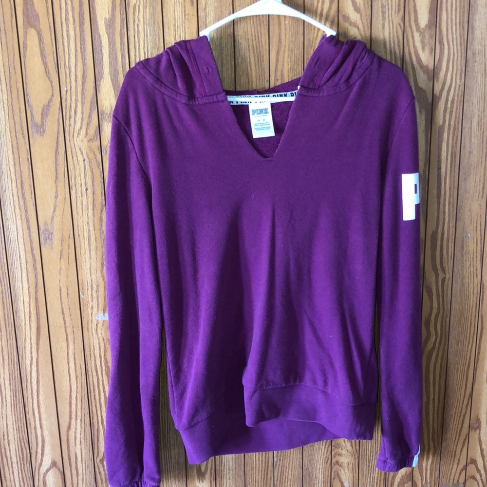 Pink long sleeve hoodie